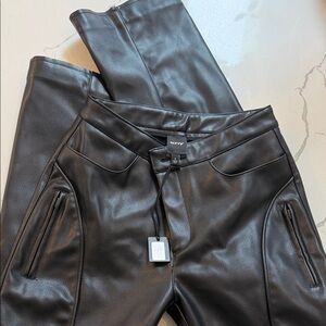 KHY Black Leather pants